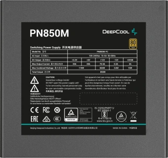 Блок питания Deepcool ATX 850W PN850M Gen.5 80+ gold (20+4pin) APFC 120mm fan 8xSATA RTL от магазина РЭССИ