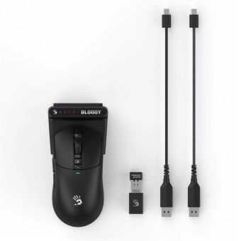 Мышь A4Tech Bloody R72 Ultra Duo черный оптическая 20000dpi беспров. USB/USB-C 7but от магазина РЭССИ