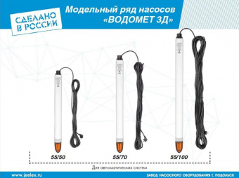 Насос скважинный Джилекс Водомет ЗД 55/50 700Вт 3300л/час (5600) от магазина РЭССИ