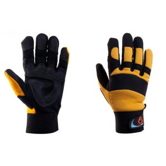 Перчатки антивибрационные Jeta Safety черно-желтые JAV01-VP-10/XL от магазина РЭССИ