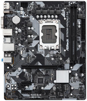Материнская плата Asrock B760M-HDV/M.2 D4 Soc-1700 Intel B760 2xDDR4 mATX AC`97 8ch(7.1) GbLAN RAID+VGA+HDMI+DP от магазина РЭССИ