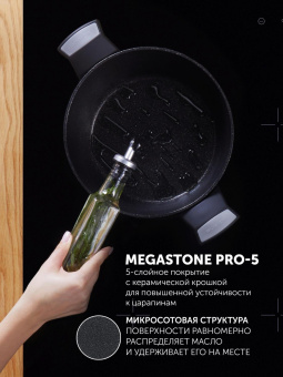 Кастрюля Polaris Monolit 20C 2.3л. d=20см (с крышкой) черный (015248) от магазина РЭССИ