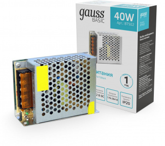 Блок питания Gauss Basic для лен.светод. серый (BT502) от магазина РЭССИ