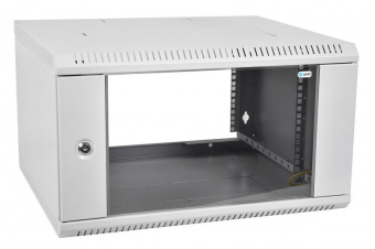 Шкаф коммутационный ЦМО ШРН-ЭКОНОМ (ШРН-Э-12.350) настенный 12U 600x350мм пер.дв.стекл 85кг серый 300мм от магазина РЭССИ