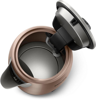 Чайник электрический Philips HD9355/92 1.7л. 1740Вт медный корпус: нерж.сталь/пластик от магазина РЭССИ