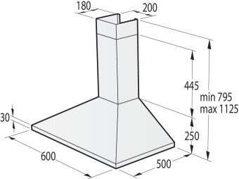 Вытяжка каминная Gorenje Classico WHC63CLI бежевый управление: кнопочное (1 мотор) от магазина РЭССИ
