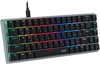 Клавиатура Acer OKW302 механическая серебристый USB for gamer LED (ZL.KBDCC.01C) от магазина РЭССИ