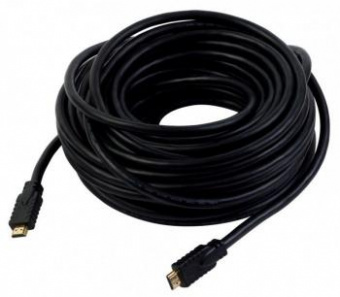 Кабель аудио-видео Ningbo HDMI (m)/HDMI (m) 20м. Позолоченные контакты черный от магазина РЭССИ