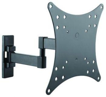 Кронштейн для телевизора Ultramounts UM877 черный 23"-42" макс.20кг настенный поворотно-выдвижной и наклонный от магазина РЭССИ
