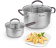 Картинка Ковш Rondell Akzent RDS-1386 1.3л. d=16см (с крышкой) стальной от магазина РЭССИ Ковш Rondell Akzent RDS-1386 1.3л. d=16см (с крышкой) стальной от магазина РЭССИ