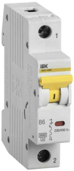 KARAT Автоматический выключатель ВА47-60M 1P B 6А 6кА IEK от магазина РЭССИ