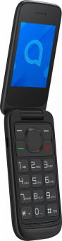 Мобильный телефон Alcatel 2057D OneTouch черный раскладной 2Sim 2.4" 240x320 Nucleus 0.3Mpix GSM900/1800 GSM1900 MP3 FM microSD max32Gb от магазина РЭССИ