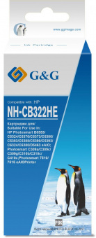 Картридж струйный G&G NH-CB322HE фото черный (14.2мл) для HP Photosmart B8553/C5324/C5370/C5373/C5380/C5383 от магазина РЭССИ