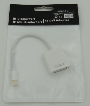 Переходник miniDisplayPort (m) DVI (f) белый от магазина РЭССИ