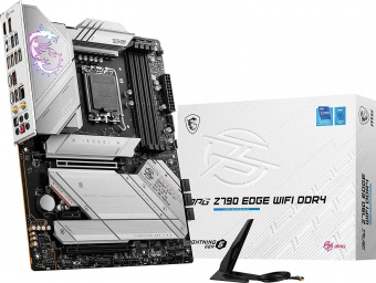 Материнская плата MSI MPG Z790 EDGE WIFI DDR4 Soc-1700 Intel Z790 4xDDR4 ATX AC`97 8ch(7.1) 2.5Gg RAID+HDMI+DP от магазина РЭССИ