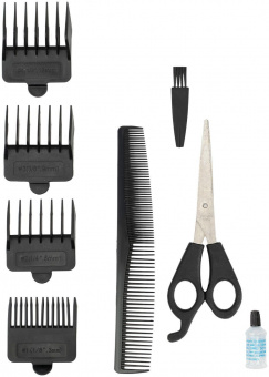 Машинка для стрижки Galaxy Line GL4108 черный 15Вт (насадок в компл:4шт) от магазина РЭССИ