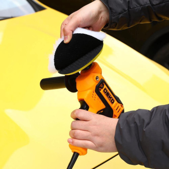 Шлифмашина полировальная Deko PDK-1100 d=125мм желтый/черный от магазина РЭССИ