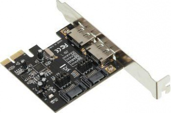 Контроллер PCI-E ASM1061 SATA III 2xE-SATA 2xSATA Ret от магазина РЭССИ