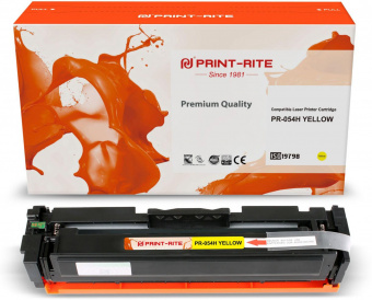 Картридж лазерный Print-Rite TFCA08YPU1J PR-054H YELLOW 054H Yellow желтый (2300стр.) для Canon LBP 621Cw/623Cdw/641Cw/643Cdw от магазина РЭССИ