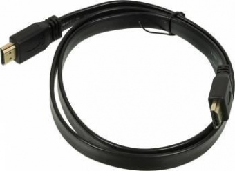 Кабель аудио-видео High Speed ver.1.4 Flat HDMI (m)/HDMI (m) 1м. Позолоченные контакты черный от магазина РЭССИ