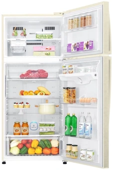 Холодильник LG GR-H802HEHL 2-хкамерн. бежевый линейный инверторный от магазина РЭССИ