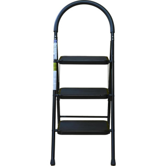 Стальная стремянка с широкими ступенями Алюмет 3 ступени МСН203 от магазина РЭССИ