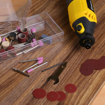 Гравер Deko DKRT350E-LCD 350Вт насадок:43 кейс от магазина РЭССИ