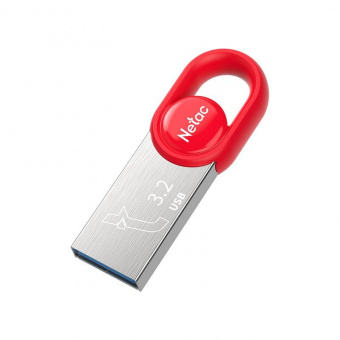 Флеш Диск Netac 32Gb UM2 NT03UM2N-032G-32RE USB3.2 серебристый/красный от магазина РЭССИ
