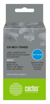Картридж ленточный Cactus CS-M21-750423 черный для Brady BMP21-PLUS, BMP21-LAB от магазина РЭССИ