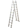 Двухсторонняя алюминиевая телескопическая лестница Алюмет 2х10 ступеней. Серия DTLH 3.1 от магазина РЭССИ