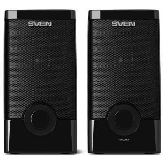 Колонки Sven 318 2.0 черный 5Вт портативные от магазина РЭССИ