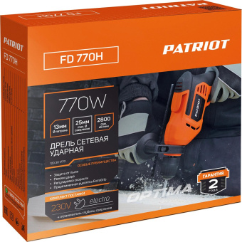 Дрель ударная Patriot FD 770H 770Вт ключевой реверс (120301770) от магазина РЭССИ