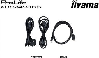 Монитор Iiyama 23.8" ProLite XUB2493HS-B4 черный IPS LED 16:9 HDMI M/M матовая HAS Piv 250cd 178гр/178гр 1920x1080 VGA DP FHD 5.7кг от магазина РЭССИ