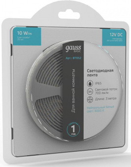Лента светодиод. Gauss Basic 3м (BT052) от магазина РЭССИ