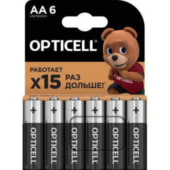 Батарея Opticell Basic LR6 AA (6шт) блистер от магазина РЭССИ