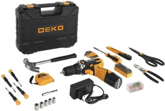 Дрель-шуруповерт Deko DKCD12FU-Li аккум. патрон:быстрозажимной (кейс в комплекте) (063-4104) от магазина РЭССИ