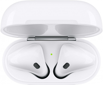 Гарнитура вкладыши Apple AirPods 2 A2032,A2031,A1602 белый беспроводные bluetooth в ушной раковине (MV7N2ZM/A) от магазина РЭССИ
