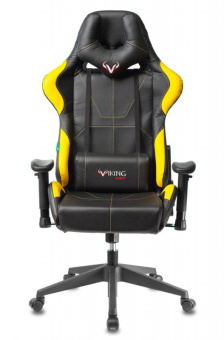 Кресло игровое Zombie VIKING 5 AERO черный/желтый эко.кожа с подголов. крестов. пластик от магазина РЭССИ