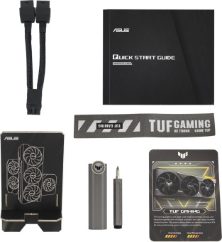 Видеокарта Asus PCI-E 4.0 TUF-RTX4070TIS-16G-GAMING NVIDIA GeForce RTX 4070TI Super 16Gb 256bit GDDR6X 2610/21000 HDMIx2 DPx3 HDCP Ret от магазина РЭССИ