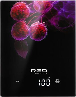 Весы кухонные электронные Red Solution S728 макс.вес:10кг черный/НейроМалина от магазина РЭССИ