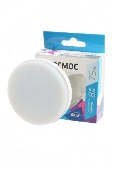 Лампа светодиодная КОСМОС LED8wGX5345C 8Вт GX53 4500К BL1 от магазина РЭССИ