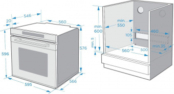 Духовой шкаф Электрический Weissgauff EOM 791 SDB черный от магазина РЭССИ