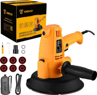 Эксцентриковая шлифмашина Deko DKWS850 850Вт D180мм (085-1059) от магазина РЭССИ