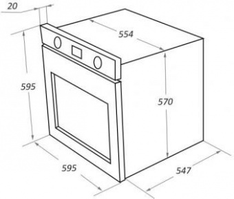Духовой шкаф Электрический Maunfeld EOEM.769B черное стекло от магазина РЭССИ