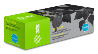 Картридж лазерный Cactus CS-CF542A CF542A желтый (1400стр.) для HP LJ M254dw/M280nw/M281fdn от магазина РЭССИ