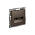 Розетка ATLASDESIGN двойная компьютерная RJ45+RJ45 категория 5E механизм мокко от магазина РЭССИ