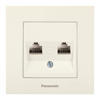 Розетка комп. Panasonic Karre Plus WKTC04072BG-RU скрыт. IP20 бежевый (упак.:1шт) от магазина РЭССИ