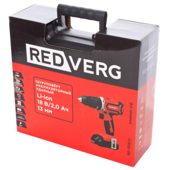 Аккумуляторный ударный шуруповерт REDVERG RD-IS18/U 6672863 от магазина РЭССИ