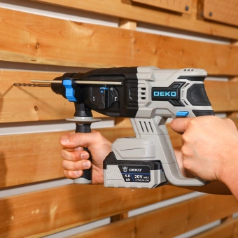 Перфоратор Deko ZKCH20 патрон:SDS-plus уд.:3Дж аккум. (кейс в комплекте) от магазина РЭССИ