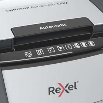 Шредер Rexel Optimum AutoFeed 130M черный с автоподачей (секр.P-5) фрагменты 130лист. 44лтр. скрепки скобы пл.карты от магазина РЭССИ